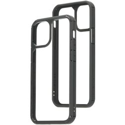 Mobiparts Rugged Clear iPhone 12 Mini Hoesje Hardcase Backcover Shockproof - Transparant / Zwart