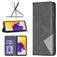Mobigear Rhombus Slim Samsung Galaxy A73 Hoesje Bookcase - Zwart