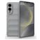 Mobigear Bumpy Samsung Galaxy S25 Edge Hoesje Flexibel TPU Backcover - Grijs