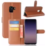 Mobigear Classic Samsung Galaxy A8 (2018) Hoesje Bookcase Portemonnee - Cognac