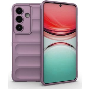 Mobigear Bumpy Samsung Galaxy S26 Hoesje Flexibel TPU Backcover - Paars