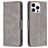 Mobigear Excellent iPhone 15 Pro Hoesje Bookcase Portemonnee - Grijs