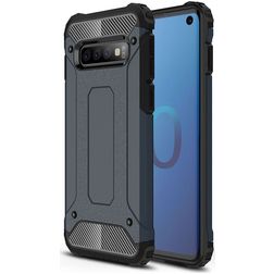 Mobigear Outdoor Samsung Galaxy S10 Hoesje Hardcase Backcover Shockproof - Marineblauw
