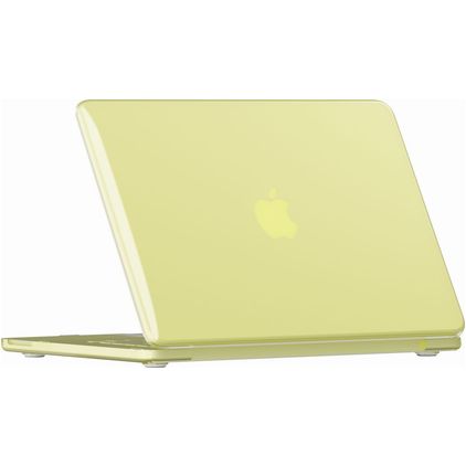 Mobigear Crystal Case MacBook Neo 13 Inch (2026) Hoes Hardshell Laptopcover MacBook Case - Citrus yellow - Model A3404