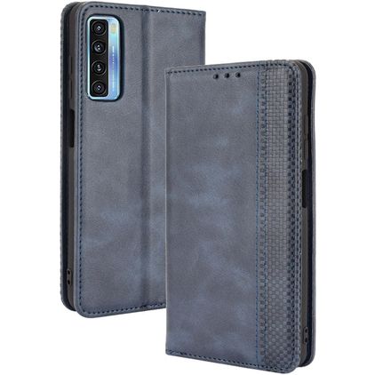 Mobigear Sensation TCL 20 5G Hoesje Bookcase Portemonnee - Blauw