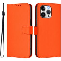Mobigear Urban Wallet iPhone 16 Pro Max Hoesje Bookcase Portemonnee - Oranje