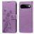 Mobigear Flowers Google Pixel 11 Hoesje Bookcase Portemonnee - Paars