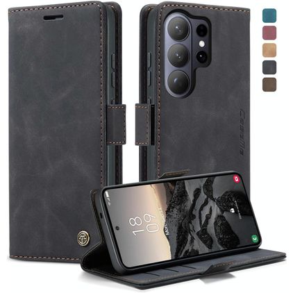 CaseMe 013 Samsung Galaxy S26 Ultra Hoesje Bookcase Portemonnee - Zwart