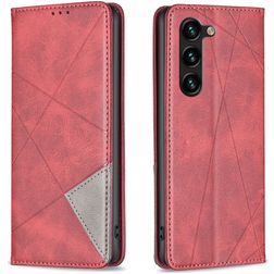 Mobigear Rhombus Slim Samsung Galaxy S25 Plus Hoesje Bookcase - Rood