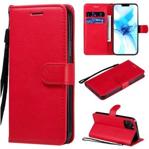 Mobigear Premium iPhone 12 Pro Hoesje Bookcase Portemonnee - Rood