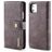 Mobigear Snap Button iPhone 11 Hoesje Uitneembare 2in1 Bookcase Portemonnee - Zwart