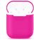 Mobigear Colors Apple AirPods 1 Hoesje Flexibel Siliconen - Magenta