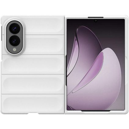 Mobigear Bumpy Samsung Galaxy Z Fold 8 Hoesje Flexibel TPU Backcover - Wit