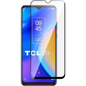 Mobigear Premium TCL 20 SE Glazen Screenprotector - Case Friendly - Zwart