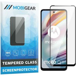 Mobigear Premium Motorola Moto G60 Glazen Screenprotector - Case Friendly - Zwart