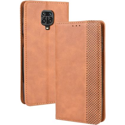 Mobigear Sensation Xiaomi Redmi Note 9 Pro Hoesje Bookcase Portemonnee - Cognac