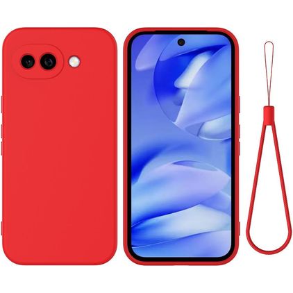 Mobigear Rubber Touch Google Pixel 10a Siliconen Hoesje Backcover - Rood