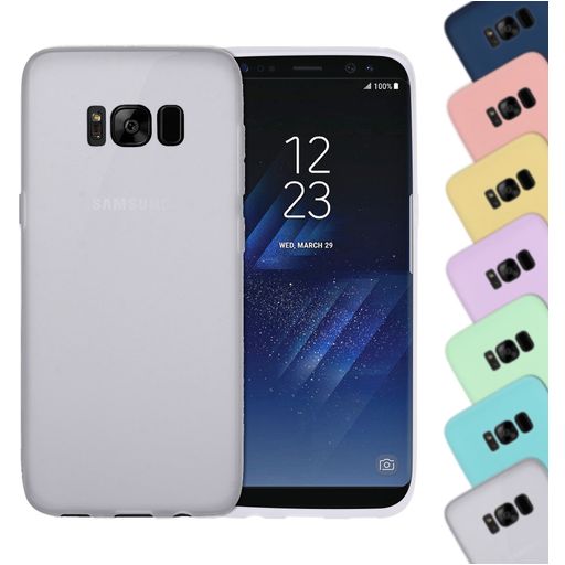 Mobigear Colors Samsung Galaxy S8 Plus Hoesje Flexibel TPU Backcover - Wit