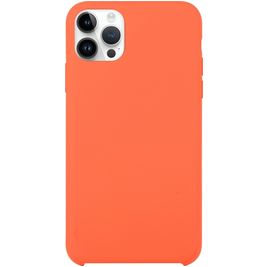 Mobigear Rubber Touch iPhone 15 Pro Max Siliconen Hoesje Backcover - Oranje Mobigear Rubber Touch iPhone 15 Pro Max Siliconen Hoesje Backcover - Oranje