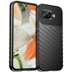 Mobigear Groove Google Pixel 9a Hoesje Flexibel TPU Backcover - Zwart