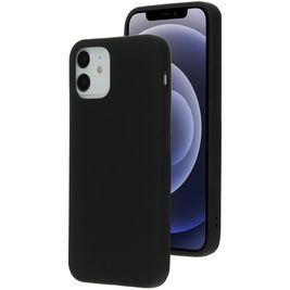 Mobiparts iPhone 12 Pro Siliconen Hoesje Backcover - Zwart Mobiparts iPhone 12 Pro Siliconen Hoesje Backcover - Zwart