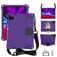 Mobigear HexStrap iPad Air 4 (2020) Hoes Hard Kunststof,EVA Schuim Backcover + Stylus Houder + Schouderband + Standaard - Paars