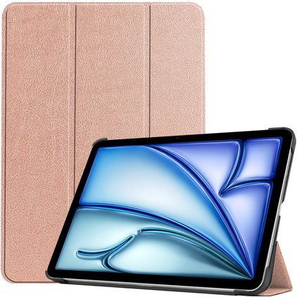 Mobigear Tri-Fold iPad Air 11 Inch (2025) Hoes Bookcase - Roségoud