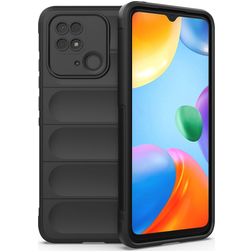 Mobigear Bumpy Xiaomi Redmi 10C Hoesje Flexibel TPU Backcover - Zwart