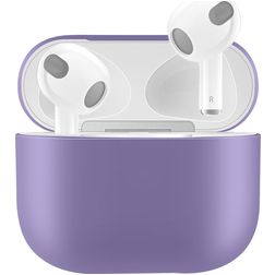Mobigear Colors Apple AirPods 3 Hoesje Flexibel Siliconen - Paars