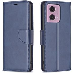 Mobigear Excellent Motorola Moto G24 Hoesje Bookcase Portemonnee - Blauw