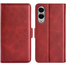 Mobigear Slim Magnet Samsung Galaxy S25 Edge Hoesje Bookcase Portemonnee - Rood
