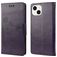 Mobigear Flowers iPhone 14 Hoesje Bookcase Portemonnee - Paars