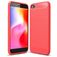 Mobigear Brushed Slim Xiaomi Redmi Go Hoesje Flexibel TPU Backcover - Rood