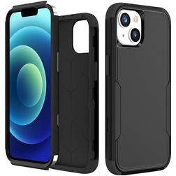 Mobigear Ultra Tough iPhone 15 Hoesje Hardcase Backcover Shockproof - Zwart
