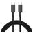 Mobigear 100W USB-C naar USB-C Kabel 3 Meter - Zwart