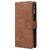 Mobigear Zipper Samsung Galaxy A71 Hoesje Bookcase Portemonnee - Bruin