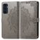 Mobigear Mandala Samsung Galaxy A16 Hoesje Bookcase Portemonnee - Grijs