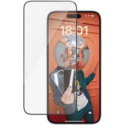 PanzerGlass Ultra-Wide Fit iPhone 15 Plus Glazen Screenprotector - Case Friendly - Zwart