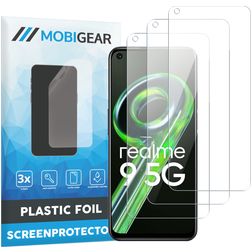 Mobigear Realme 9 5G Screenprotector Folie - Case Friendly (3-Pack)