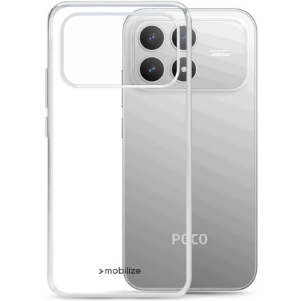 Mobilize Gelly Case Doorzichtig POCO F9 Pro Hoesje Flexibel TPU Backcover - Transparant