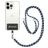 Mobigear Nylon Lanyard Universeel Telefoonkoord Verstelbaar - Groen / Zwart / Wit