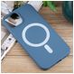 Mobigear Rubber Touch iPhone 15 Siliconen MagSafe Hoesje Backcover - Blauw