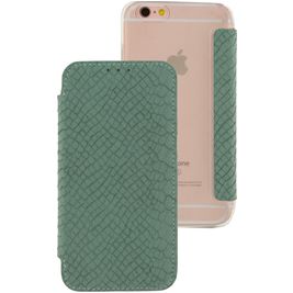 Mobilize Slim Gelly iPhone 6s Hoesje Bookcase - Soft Snake Wild Moss