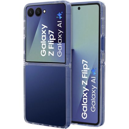 Mobiparts Hardcover Doorzichtig Samsung Galaxy Z Flip 7 MagSafe Hoesje Hardcase Backcover - Transparant