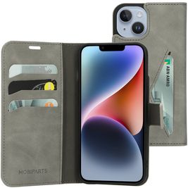 Mobiparts Classic Wallet iPhone 14 Hoesje Bookcase Portemonnee - Granite Grey