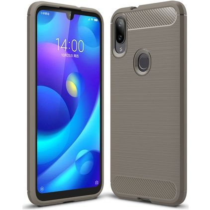 Mobigear Brushed Slim Xiaomi Mi Play Hoesje Flexibel TPU Backcover - Grijs