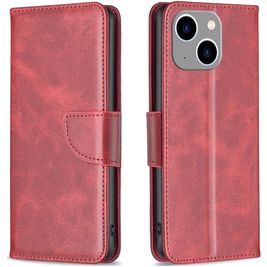 Mobigear Excellent iPhone 15 Plus Hoesje Bookcase Portemonnee - Rood