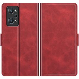 Mobigear Slim Magnet Realme GT Neo2 Hoesje Bookcase Portemonnee - Rood