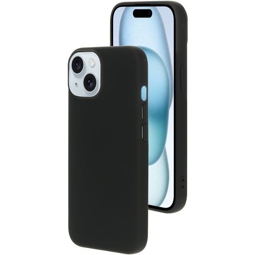 Mobiparts iPhone 15 Siliconen Hoesje Backcover - Zwart