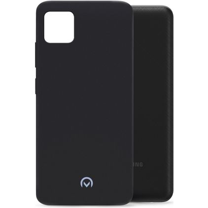 Mobilize Rubber Gelly Samsung Galaxy A03 Hoesje Flexibel TPU Backcover - Matt Black